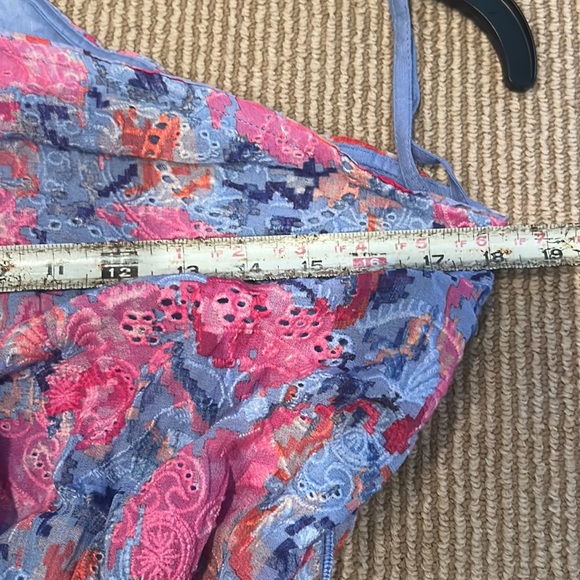 NWT HEMANT & NANDITA mila one shoulder ruffle dress in stone blue size large - Picture 13 of 16